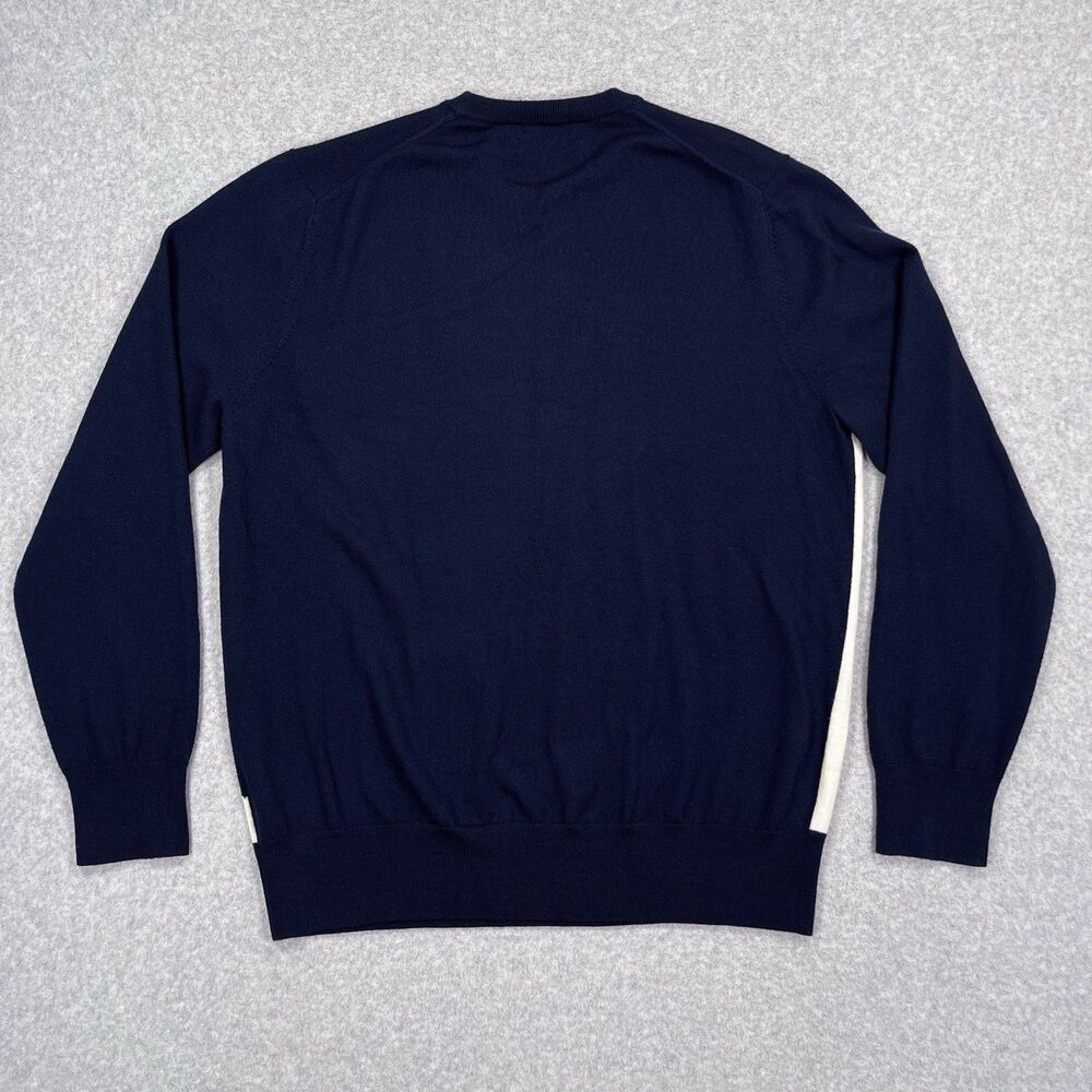 Brooks Brothers Sweater Mens Large Washable Merino Wool Crewneck Skier Ski Knit - Picture 3 of 11